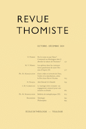 Revue Thomiste 2024, no 04